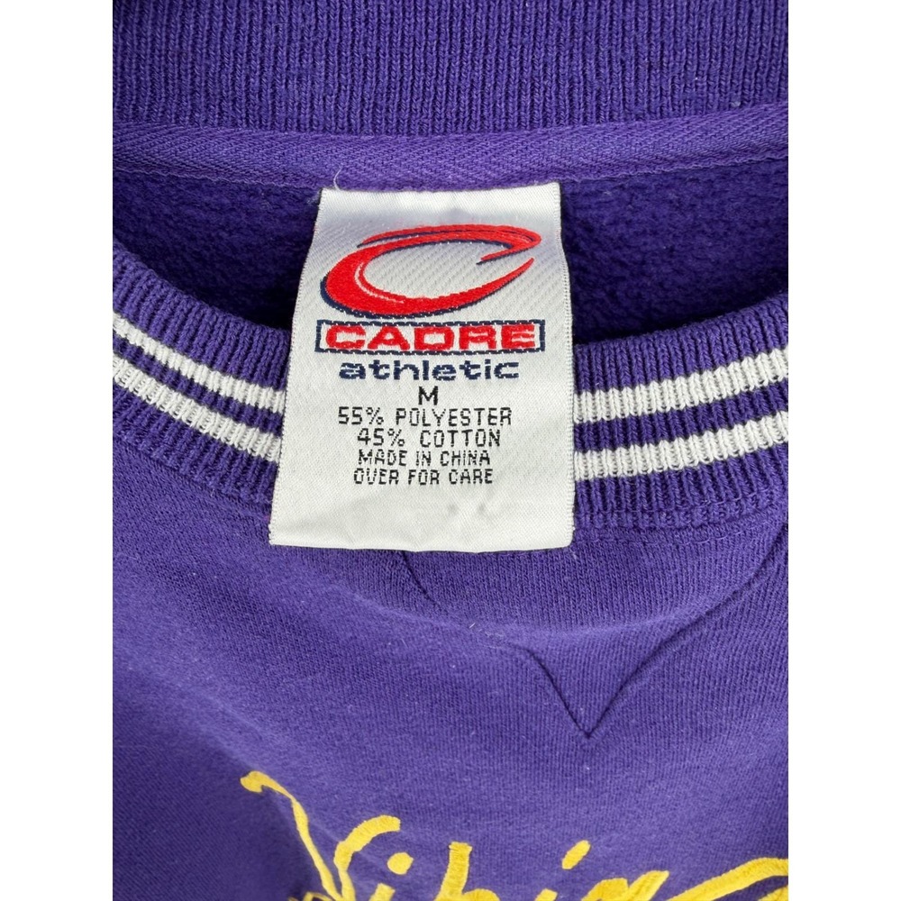Vintage Cadre Athletic Minnesota Vikings Kids Sweatshirt Purple Medium NFL - Picture 2 of 4